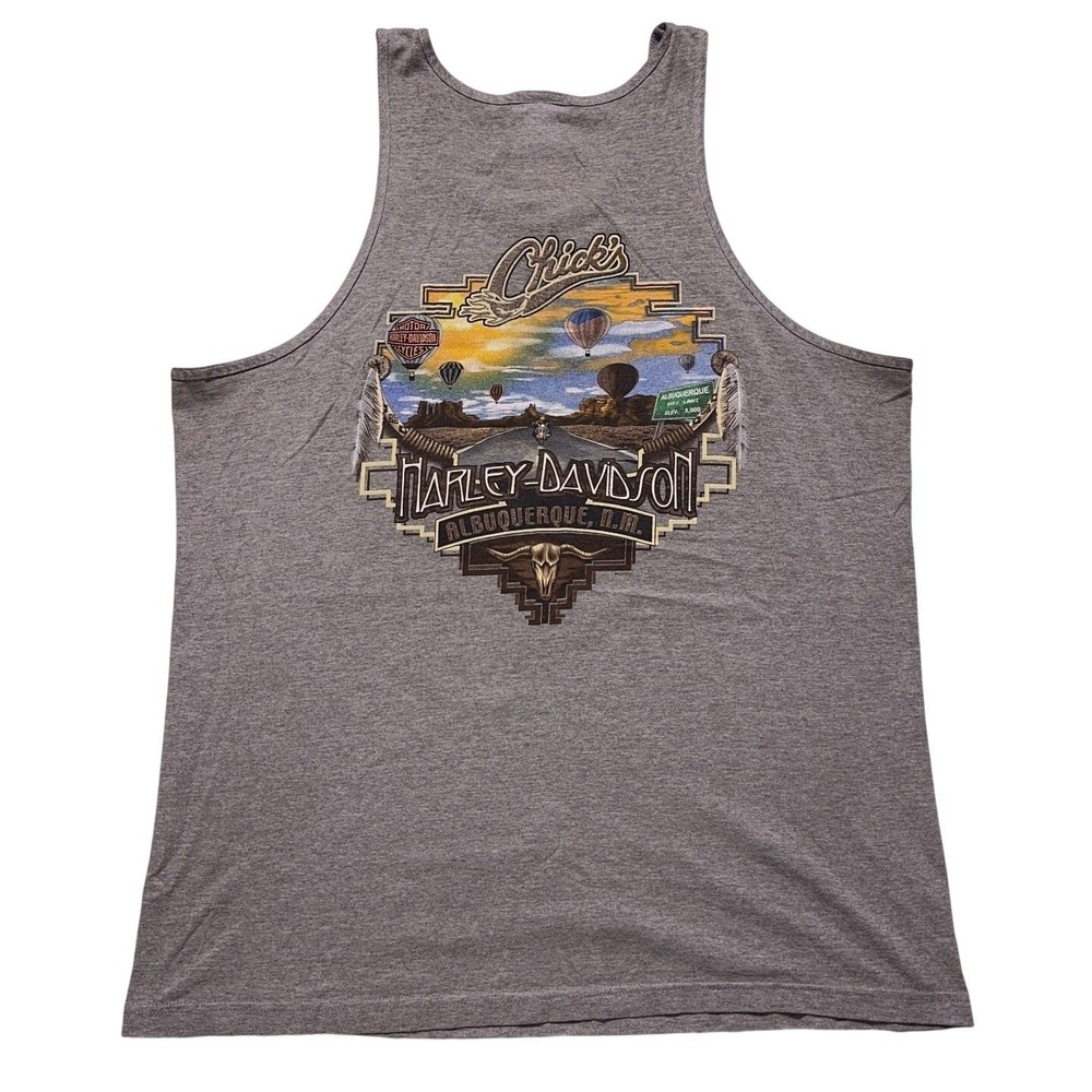 Vintage‎ Harley Davidson Tank Top Mens XL Albuquerque USA Made 90s - Picture 2 of 8